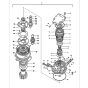 Slew Swing Motor Assy 7006713 7019194 for Bobcat Excavator E60