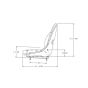 Standard Seat With Slide Ass'y 6669135 for Bobcat Loaders 1600 2000 2400 2410 A220 A300 S100 S130 S150 S160 S175 S185 S220 S250