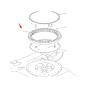 Swing Circle 201-25-51200 201-25-51100 for Komatsu Excavator PC60-5 PC60L-5 PW60-3 PW60S-3