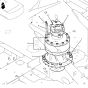 Swing Motor ASSY LQ15V00023F1 for Kobelco SK260-8 SK260-9 Excavator