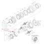 Travel Motor Gear Ring XKAH-00350 XKAH00350 for Hyundai Excavator R140LC-7 R140LC-7A R160LC-7 R160LC-7A
