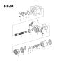 Travel Motor Roller Bearing K9009896 for Doosan Excavator DX340LC DX340LCA DX350LC DX360LCA(SN5950~) DX380LC SOLAR 300LC-7A