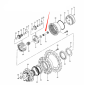 Travel Motor Shaft 2041585 for Hitachi Excavator EX60-5(LC) EX70LCK-5 EX75UR-3 EX75UR-5 EX80U ZX75US