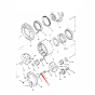 Travel Motor Shaft 2401P1272 for Kobelco Excavator or MD200C SK200-3 SK200LC-3