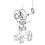 Turbocharger XKBH-02051 Turbo TD08H for Hyundai Excavator R300LC-9SH R330LC-9SH R380LC-9SH R430LC-9SH