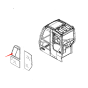 Upper Front Fixture Glass 4457173 for Hitachi Excavator ZX125US ZX135US ZX160 ZX185USR ZX225US ZX70 ZX85US-HCME