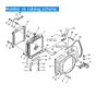 Water Radiator Core ASS'Y 20T-03-71110 20T0371110 for Komatsu Mobile Debris Crusher BM020C-1 Tracked Dumper CD30R-1