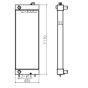 Water Tank Radiator Core 440211-00899 44021100899 for Doosan Excavator DX260LCA
