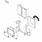 Water Tank Radiator Core 440211-00899 44021100899 for Doosan Excavator DX260LCA