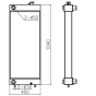 water-tank-radiator-ass-y-ln00065-for-case-excavator-cx240-cx240lr