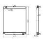Water Tank Radiator Core ASS'Y 4467355 for John Deere Excavator 180
