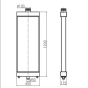 Water Tank Radiator Core ASS'Y 4655044 for Hitachi TL1100-3 ZX1800K-3 ZX850-3 ZX870H-3 ZX870R-3