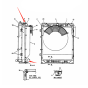 Water Radiator Core 2452U432S1 for Kobelco Excavator SK300-2 SK300-3 SK300-4