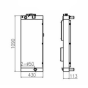 Water Tank Radiator 11Q6-40631 11Q6-40632 11Q6-40633 11Q6-40634 11Q6-40635 for Hyundai Excavator R210LC-9 R210NLC-9 R250LC-9 R260LC-9S(BRAZIL)