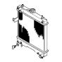 Water Tank Radiator 16851-72060 for Kubota GR1600EC2 T1600H