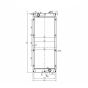 Water Tank Radiator 236-4430 for Caterpillar Excavator Cat 320C 320C L 320C LN 320C S