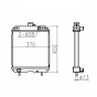 Water Tank Radiator 243-6260 2436260 for Caterpillar Excavator Cat 301.6C 301.8C