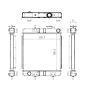 Water Tank Radiator 30204400 30920300 30906400 332C9403 for JCB Excavator 801.4 801.5 801.6 8014 8015 8016 8017 8018 801.5 Pro Dig 801.6N