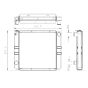 Water Tank Radiator 30/926297 for JCB Excavator MICRO-T2 MICRO PLUS-T2 MICRO 8008