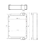 Water Tank Radiator 332C5000 332C5000 332-C5000  for JCB Excavator 526-56 531-70 533-105 535-125 535-95 536-60 550-140