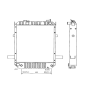 Water Tank Radiator 417-03-21211 for Komatsu Wheel Loader WA150-3 WA150-3-SN