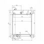 Water Tank Radiator 4P-3377 4P-3379 for Caterpillar Loader Cat 416B 428B CB-434B CB-434C CP-323C PS-150B