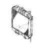 Water Tank Radiator 76611-58210 for Kubota F2000 F2000ELW F2000ESW F2000II F2100 F2100E