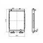 Water Tank Radiator ASS'Y 11N6-40190 11N640190 for Hyundai Excavator R210LC-7 R210-7(INDIA)