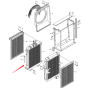 Water Tank Radiator ASS'Y 11N6-40190 11N640190 for Hyundai Excavator R210LC-7 R210-7(INDIA)