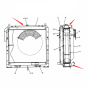 Water Tank Radiator ASS'Y 2452U433S1 for Kobelco Excavator SK300LC-4 SK400LC-4