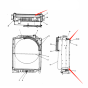 Water Tank Radiator ASS'Y 2452U648R100 for Kobelco Excavator SK150LC-3