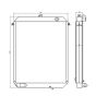 Water Tank Radiator ASS'Y LC05P00010S001 for Kobelco Excavator SK330LC SK480LC