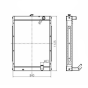 Water Tank Radiator Core 11N8-40280 11N840280 for Hyundai Excavator R290LC-7 R305LC-7