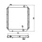 Water Tank Radiator Core ASS'Y 4286102 for Hitachi Excavator EX220-2 EX220-3