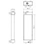Water Tank Radiator PM05P00013S001 for Case Excavator CX27B