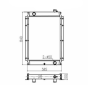 Water Tank Radiator YW05PU0002F1 for Kobelco Excavator SK100-4 SK115DZ-4 SK120-4 SK130 SK130-4