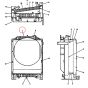 Water Tank Radiator YX05P00001R100 for Kobelco SK135SRLC SK115SRDZ SK135SRL Excavator