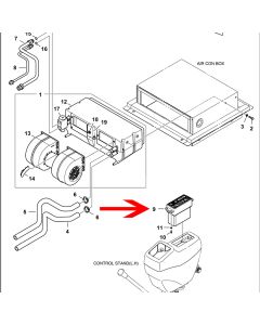 A/C Contoller 7005714 for Bobcat Excavator E60 E55W E80