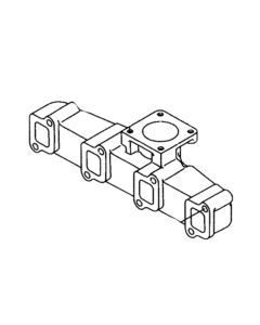 Exhaust Manifold K9006084 for Doosan DX55 DX60R E60 E80 SOLAR 75-V