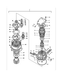 Slew Swing Motor Assy 7006713 7019194 for Bobcat Excavator E60