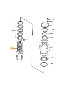 Swivel Joint Connector Assy 6640271 for Bobcat Excavator 130