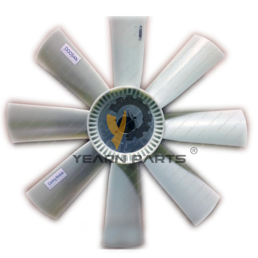 Fan Cooling Blade K1000973 for Doosan Daewoo Excavator DL400 DL420 DL420-3 DL420-5 DL420-5 CVT DL420A DL450 DX420LC DX480LC DX520LC  DX520LCA DX700LC