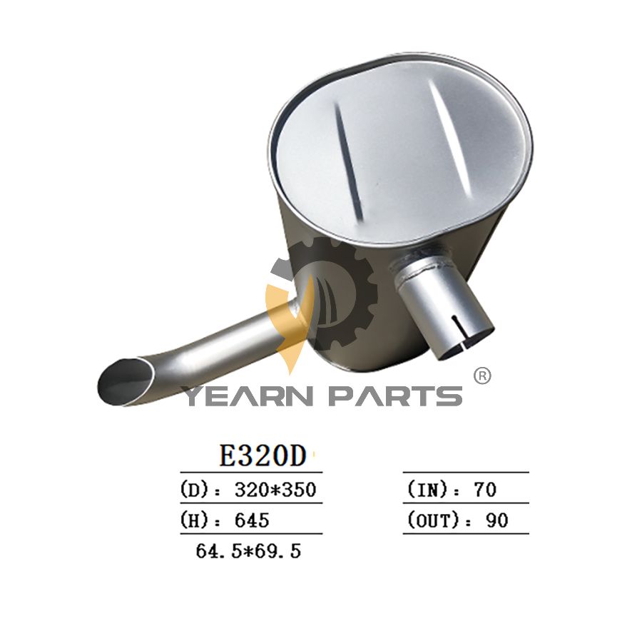 Muffler Silencer 294-1762 for Caterpillar Track Loader CAT 320D 320D L Engine C6.4