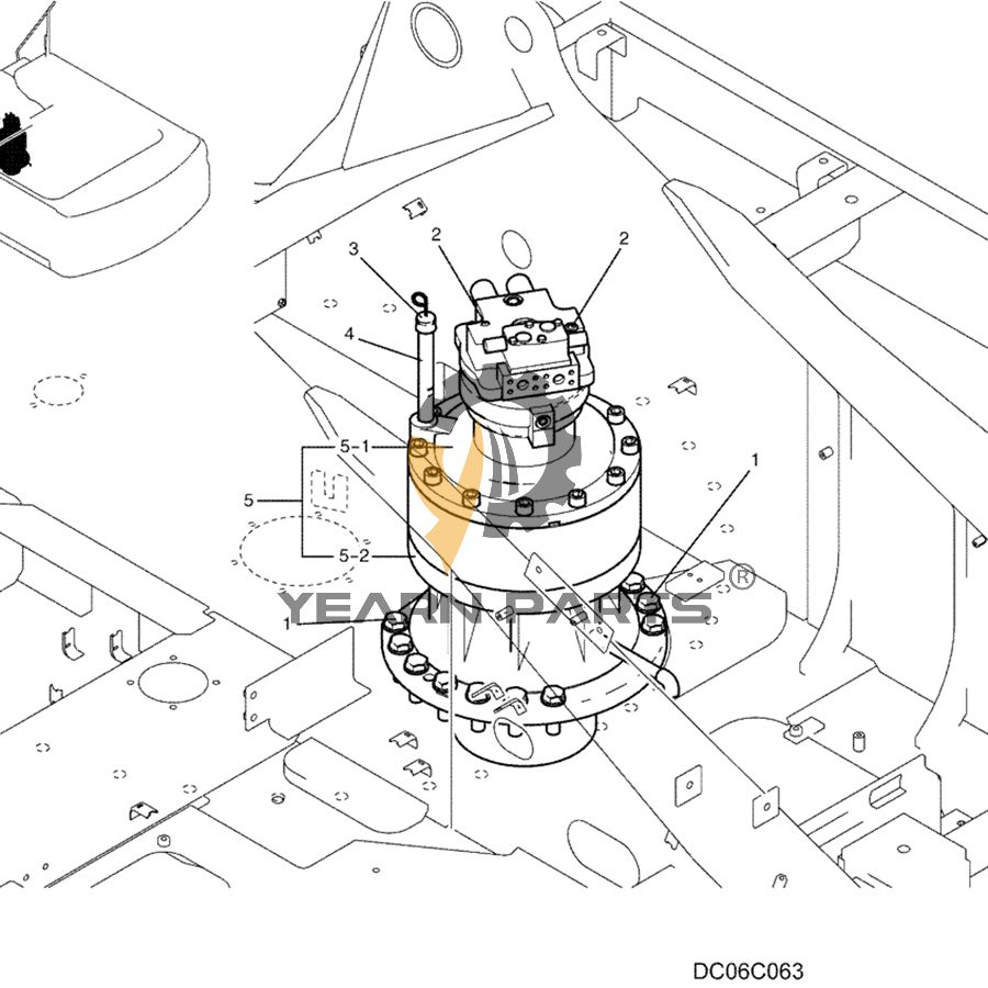 buy Swing Motor Assy LC15V00027F1 LC15V00027F2 for Kobelco