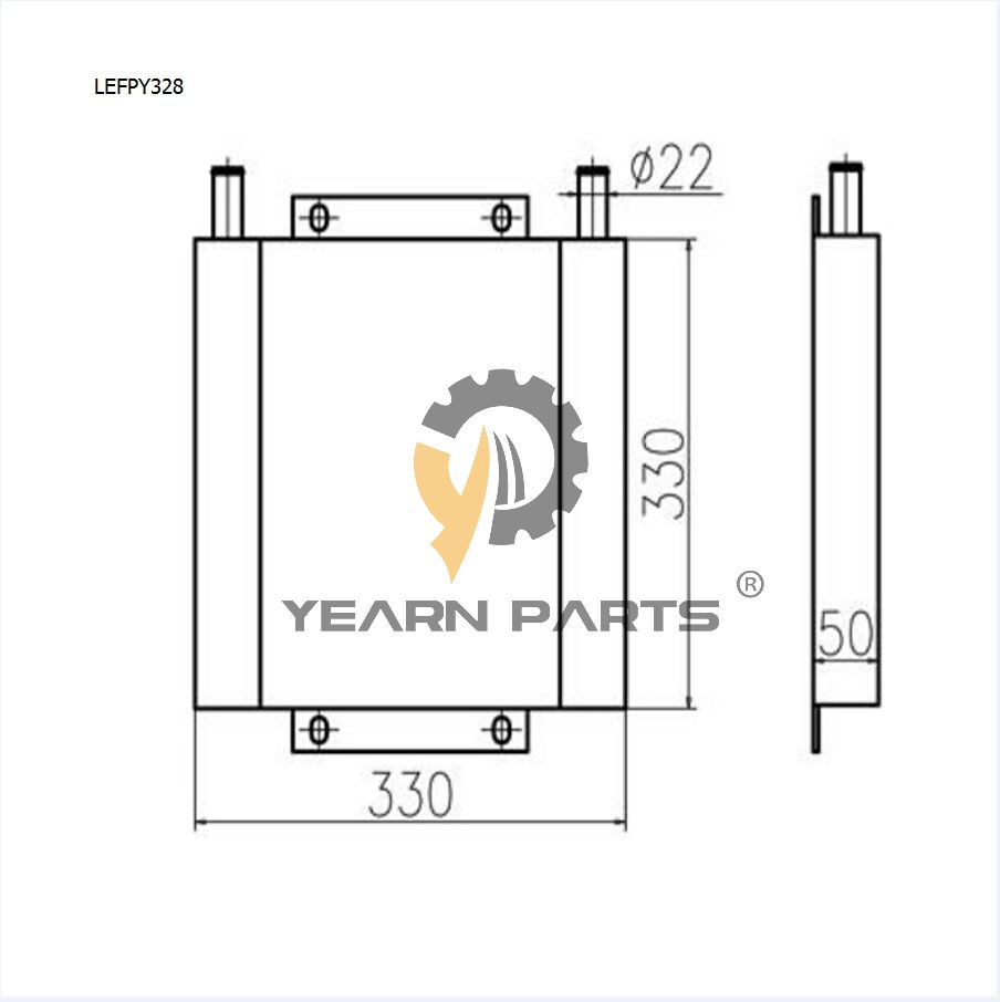 hydraulic-oil-cooler-21u-03-31131-21u-03-31132-for-komatsu-excavator-pc27mr-1-pc28uu-3-pc30mr-1-pc30uu-3