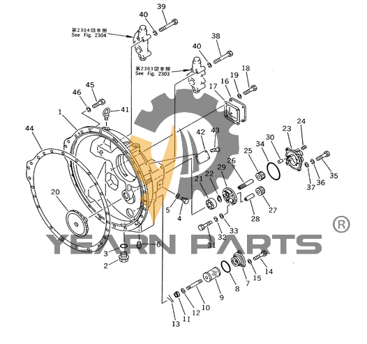 Hydraulic Pump 175-13-23500 175-13-23500 138-13-13530 for Komatsu Bulldozer D65A-6 D65A-8 D65S-6 D65S-8