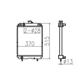 water-tank-radiator-ass-y-pu05p00015f1-for-case-excavator-cx17b