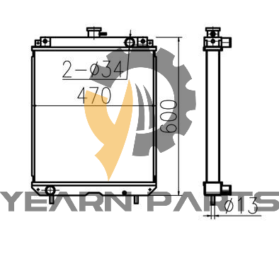 water-radiator-core-ass-y-244-6710-2446710-for-caterpillar-wheel-loader-cat-902b-2